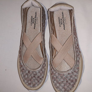 Beige Cushion Walk Memory Foam Avon slip on shoes